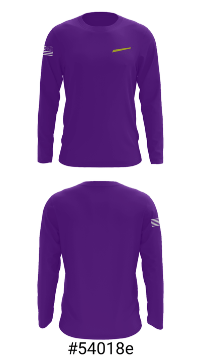 Stanley County Aau Wrestling 75811159 Long Sleeve Performance Shirt - 18