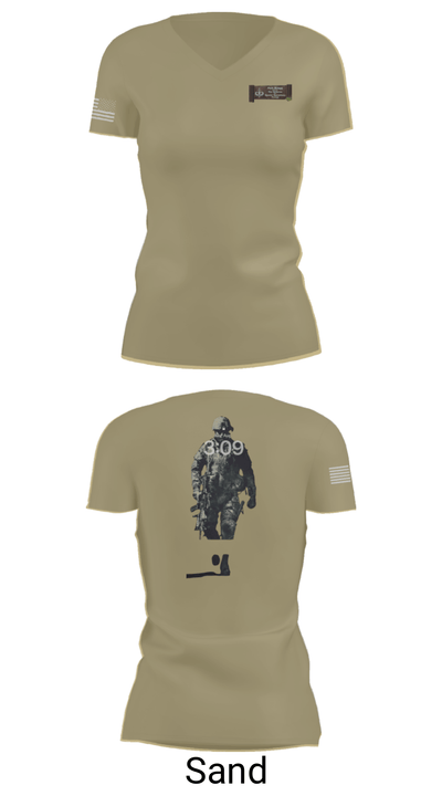 3rd SF Group 78049709 Women's Short Sleeve V-neck Shirt - 44