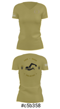 Delphi Community High School Swimming 22863035 Women's Short Sleeve V-neck Shirt - 21