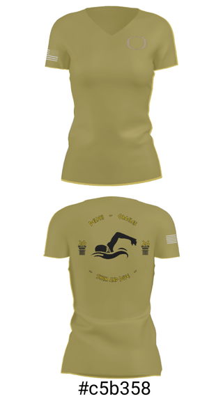 Women's Short Sleeve Vneck Shirt, Delphi Community High School Swimming, Swimming, Teamtime, Team time, sublimation, custom sports apparel, team uniforms, spirit wear, spiritwear, sports uniforms, custom shirts, team store, custom team store, fundraiser sports, apparel fundraiser