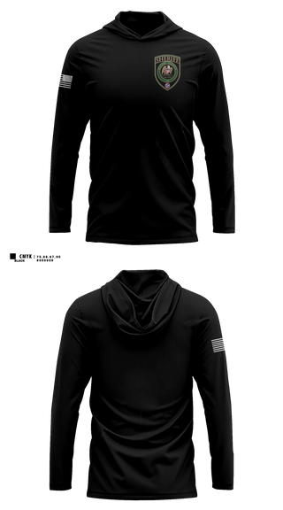 Long Sleeve hooded sunshirt, Wilson County Sheriff’s Department, Police, Teamtime, Team time, sublimation, custom sports apparel, team uniforms, spirit wear, spiritwear, sports uniforms, custom shirts, team store, custom team store, fundraiser sports, apparel fundraiser