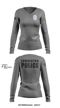 LUMBERTON POLICE 73149623 Women's Long Sleeve V-neck Shirt - 102