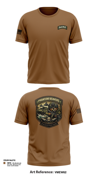 Old School Cotton Feel Shirt, B Co 1-18th, Army, Teamtime, Team time, sublimation, custom sports apparel, team uniforms, spirit wear, spiritwear, sports uniforms, custom shirts, team store, custom team store, fundraiser sports, apparel fundraiser