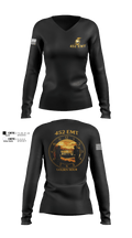 452 MED DET 15350683 Women's Long Sleeve V-neck Shirt - 103