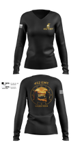 452 MED DET 15350683 Women's Long Sleeve V-neck Shirt - 103