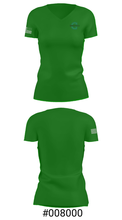 Caze Elementary School 46804104 Women's Short Sleeve V-neck Shirt - 21