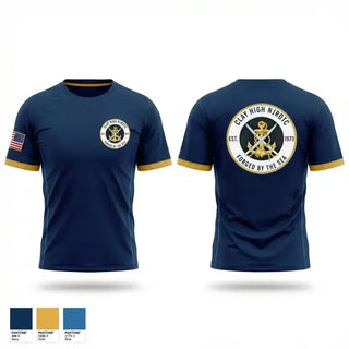 Short Sleeve Performance Shirt, Clay High NJROTC, Navy, Teamtime, Team time, sublimation, custom sports apparel, team uniforms, spirit wear, spiritwear, sports uniforms, custom shirts, team store, custom team store, fundraiser sports, apparel fundraiser