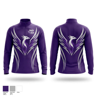 Quarter Zip Jacket, Kyle Legacy Track & Field, Track & Field, Teamtime, Team time, sublimation, custom sports apparel, team uniforms, spirit wear, spiritwear, sports uniforms, custom shirts, team store, custom team store, fundraiser sports, apparel fundraiser