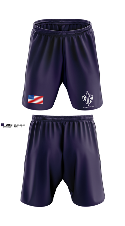 HQ PLT, A CO, USDB BN (CORR) 15623117 Athletic Shorts With Pockets - 2