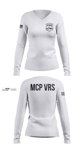 Whitman County Sheriff's Office Corrections 85641181 Women's Long Sleeve V-neck Shirt - 101
