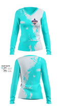 Felice Kicking 44117116 Women's Long Sleeve V-neck Shirt - 1