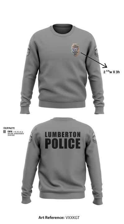 LUMBERTON POLICE 73149623 Crew Neck Sweatshirt - 104