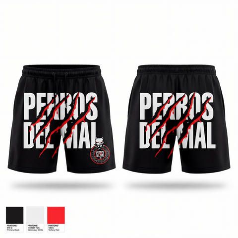 Athletic Shorts With Pockets, PERROS DEL MAL, Men's Soccer, Teamtime, Team time, sublimation, custom sports apparel, team uniforms, spirit wear, spiritwear, sports uniforms, custom shirts, team store, custom team store, fundraiser sports, apparel fundraiser