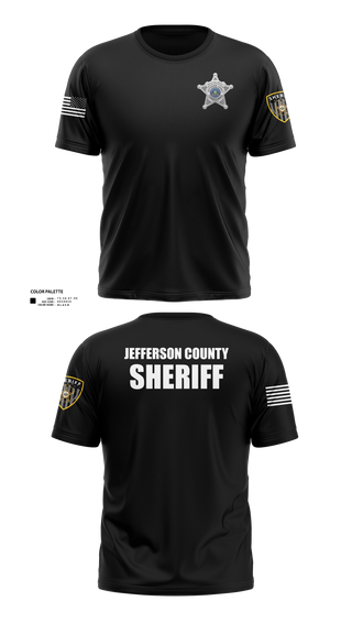 Short Sleeve Performance Shirt, Jefferson County Sheriff's Office, Police, Teamtime, Team time, sublimation, custom sports apparel, team uniforms, spirit wear, spiritwear, sports uniforms, custom shirts, team store, custom team store, fundraiser sports, apparel fundraiser
