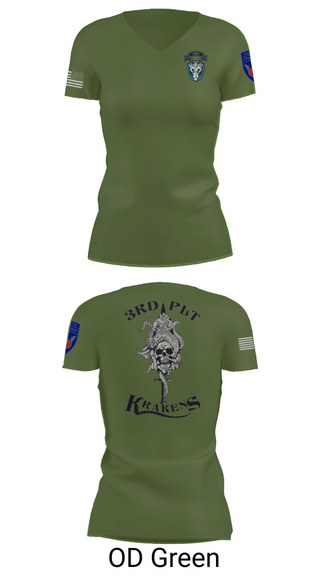 Womens Short Sleeve Vneck Shirt, , Army, Teamtime, Team time, sublimation, custom sports apparel, team uniforms, spirit wear, spiritwear, sports uniforms, custom shirts, team store, custom team store, fundraiser sports, apparel fundraiser