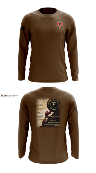 Long Sleeve Performance Shirt, D/2-43, Army, Teamtime, Team time, sublimation, custom sports apparel, team uniforms, spirit wear, spiritwear, sports uniforms, custom shirts, team store, custom team store, fundraiser sports, apparel fundraiser