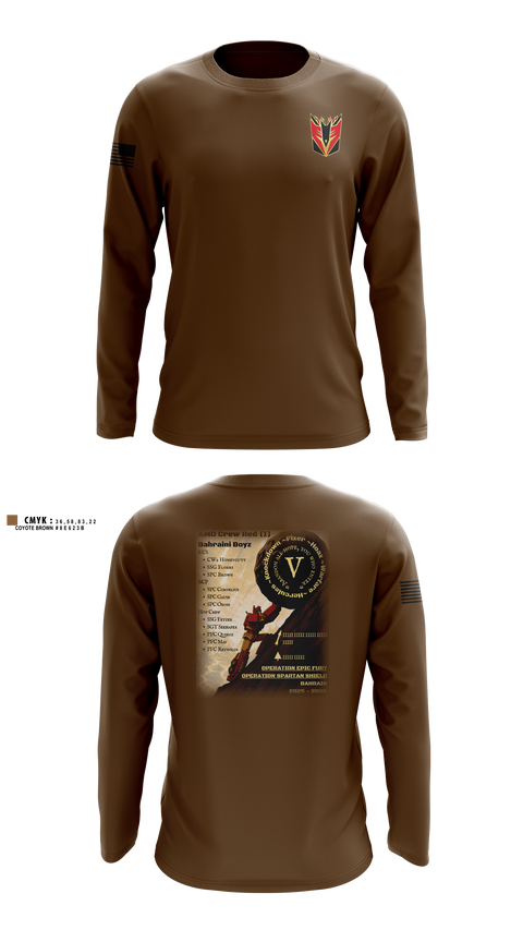 Long Sleeve Performance Shirt, D/2-43, Army, Teamtime, Team time, sublimation, custom sports apparel, team uniforms, spirit wear, spiritwear, sports uniforms, custom shirts, team store, custom team store, fundraiser sports, apparel fundraiser