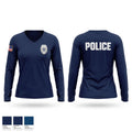 377th DAF Police Women's Long Sleeve V-neck Shirt - 1