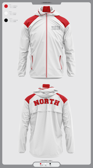 Windbreaker, North Attleborough High School Cheer, Cheer, Teamtime, Team time, sublimation, custom sports apparel, team uniforms, spirit wear, spiritwear, sports uniforms, custom shirts, team store, custom team store, fundraiser sports, apparel fundraiser