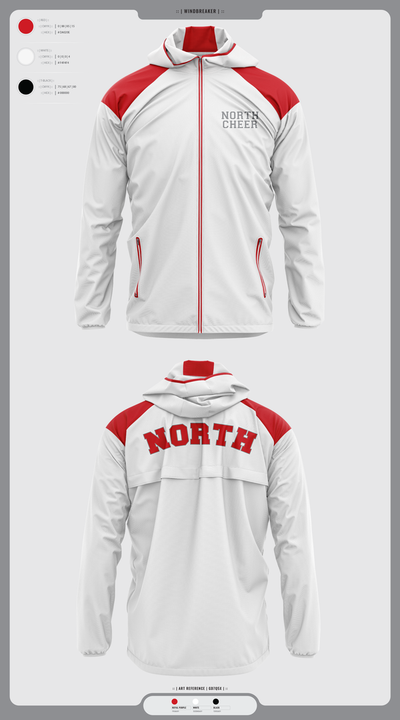 North Attleborough High School Cheer 88392583 Windbreaker - 4