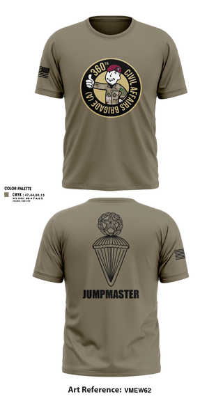 Short Sleeve Performance Shirt, 360 CA BDE (Airborne), Army, Teamtime, Team time, sublimation, custom sports apparel, team uniforms, spirit wear, spiritwear, sports uniforms, custom shirts, team store, custom team store, fundraiser sports, apparel fundraiser