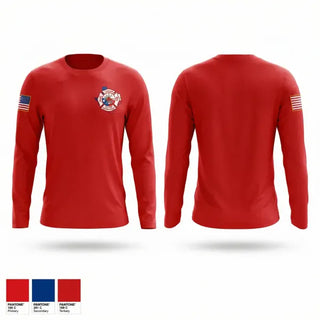 Long Sleeve Performance Shirt, Linden fire department, Fire Department, Teamtime, Team time, sublimation, custom sports apparel, team uniforms, spirit wear, spiritwear, sports uniforms, custom shirts, team store, custom team store, fundraiser sports, apparel fundraiser