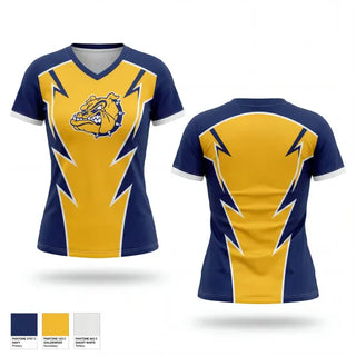 Womens Short Sleeve Vneck Shirt, Olmsted Falls Bulldogs, Wrestling, Teamtime, Team time, sublimation, custom sports apparel, team uniforms, spirit wear, spiritwear, sports uniforms, custom shirts, team store, custom team store, fundraiser sports, apparel fundraiser