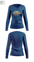 Lady Gators Basketball 81597712 Women's Long Sleeve V-neck Shirt - 7