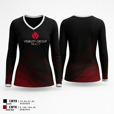 Keller Williams realty 61930592 Women's Long Sleeve V-neck Shirt - 103