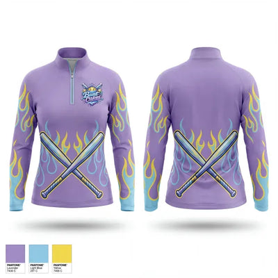 Firecrackers and Bunt Girls 31739455 Quarter Zip Jacket - 1