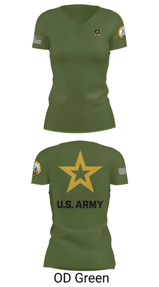 Womens Short Sleeve Vneck Shirt, University of Toledo Army Marksmanship Unit, Army, Teamtime, Team time, sublimation, custom sports apparel, team uniforms, spirit wear, spiritwear, sports uniforms, custom shirts, team store, custom team store, fundraiser sports, apparel fundraiser