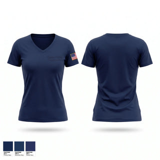Womens Short Sleeve Vneck Shirt, Glyndon Police Department, Police, Teamtime, Team time, sublimation, custom sports apparel, team uniforms, spirit wear, spiritwear, sports uniforms, custom shirts, team store, custom team store, fundraiser sports, apparel fundraiser