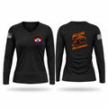821 CRS Women's Long Sleeve V-neck Shirt - 1