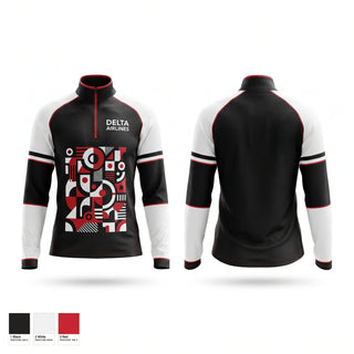 Quarter Zip Jacket, Delta Airlines, , Teamtime, Team time, sublimation, custom sports apparel, team uniforms, spirit wear, spiritwear, sports uniforms, custom shirts, team store, custom team store, fundraiser sports, apparel fundraiser