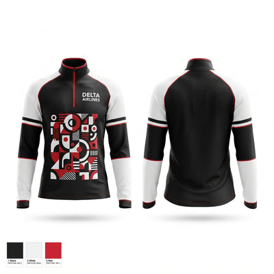 Delta Airlines Quarter Zip Jacket - 1