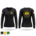 103rd ESC 68690034 Women's Long Sleeve V-neck Shirt - 1