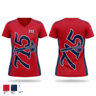 Womens Short Sleeve Vneck Shirt, 715 Hammers, Baseball, Teamtime, Team time, sublimation, custom sports apparel, team uniforms, spirit wear, spiritwear, sports uniforms, custom shirts, team store, custom team store, fundraiser sports, apparel fundraiser