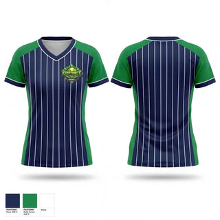 Womens Short Sleeve Vneck Shirt, Kryptonite, Baseball, Teamtime, Team time, sublimation, custom sports apparel, team uniforms, spirit wear, spiritwear, sports uniforms, custom shirts, team store, custom team store, fundraiser sports, apparel fundraiser