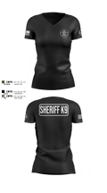 Montgomery County Sheriff’s Office K9 Unit 21073069 Women's Short Sleeve V-neck Shirt - 105