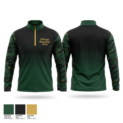 Vikings Baseball Club 2714017 Quarter Zip Jacket - 1