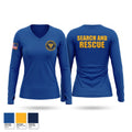 NJSP Search and Rescue Women's Long Sleeve V-neck Shirt - 1