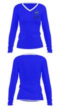 Ocean Springs Middle School Basketball 48303551 Women's Long Sleeve V-neck Shirt - 34