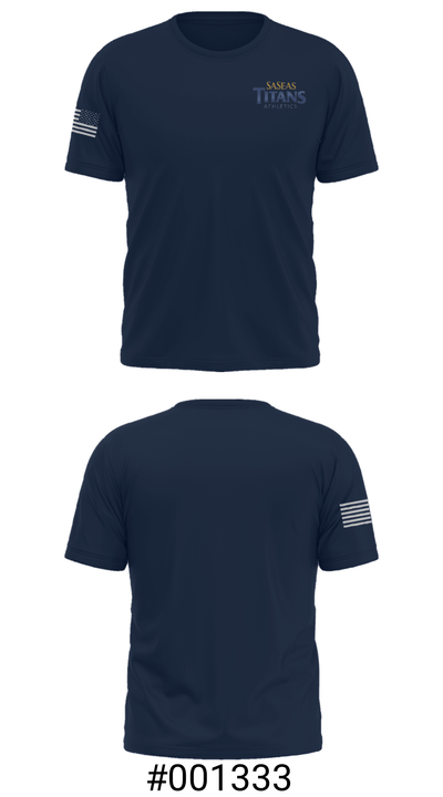 Saseas Titans Athletics 68551742 Short Sleeve Performance Shirt - 19