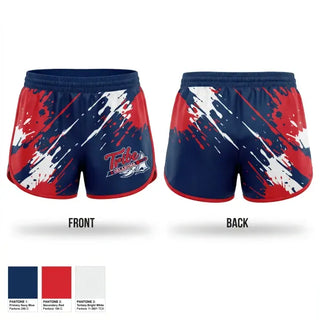 Womens Shorts, Oklahoma Tribe 2018, Softball, Teamtime, Team time, sublimation, custom sports apparel, team uniforms, spirit wear, spiritwear, sports uniforms, custom shirts, team store, custom team store, fundraiser sports, apparel fundraiser