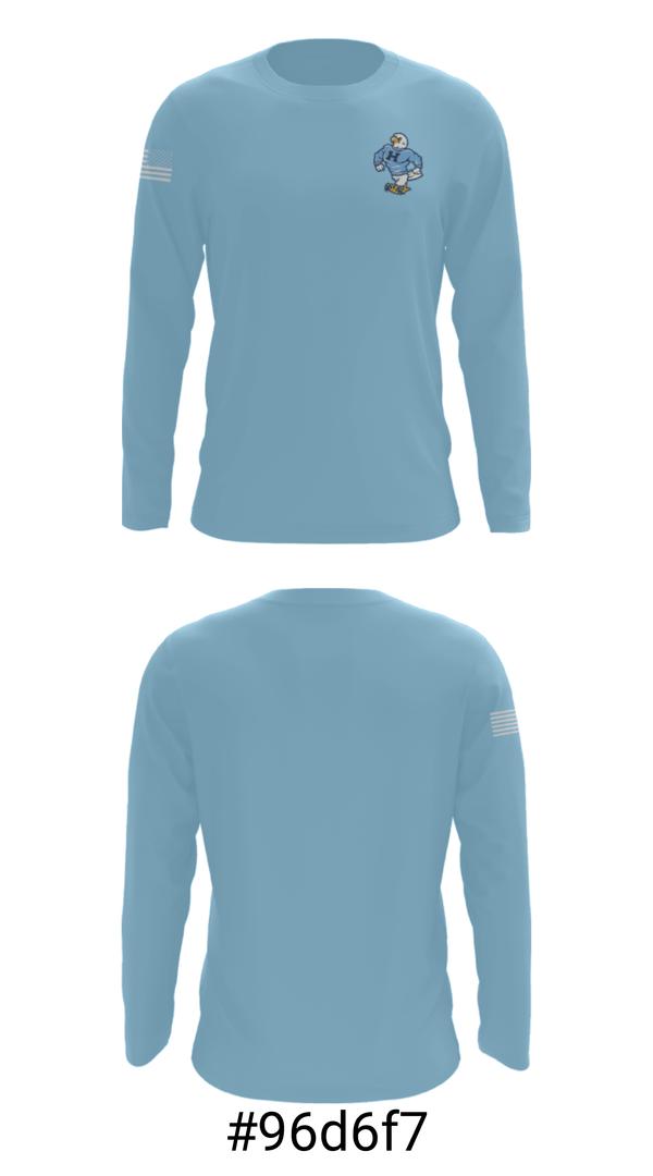 Long Sleeve Performance Shirt, Hillcrest High School Basketball, Men's Basketball, Teamtime, Team time, sublimation, custom sports apparel, team uniforms, spirit wear, spiritwear, sports uniforms, custom shirts, team store, custom team store, fundraiser sports, apparel fundraiser