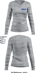 Escambia County School District 14556594 Women's Long Sleeve V-neck Shirt - 2