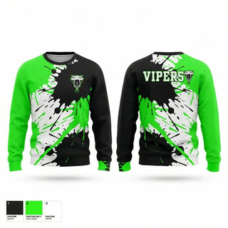 Crew Neck Sweatshirt, Havasu Vipers, Baseball, Teamtime, Team time, sublimation, custom sports apparel, team uniforms, spirit wear, spiritwear, sports uniforms, custom shirts, team store, custom team store, fundraiser sports, apparel fundraiser