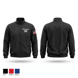 Windbreaker, Firehouse 50, Fire Department, Teamtime, Team time, sublimation, custom sports apparel, team uniforms, spirit wear, spiritwear, sports uniforms, custom shirts, team store, custom team store, fundraiser sports, apparel fundraiser