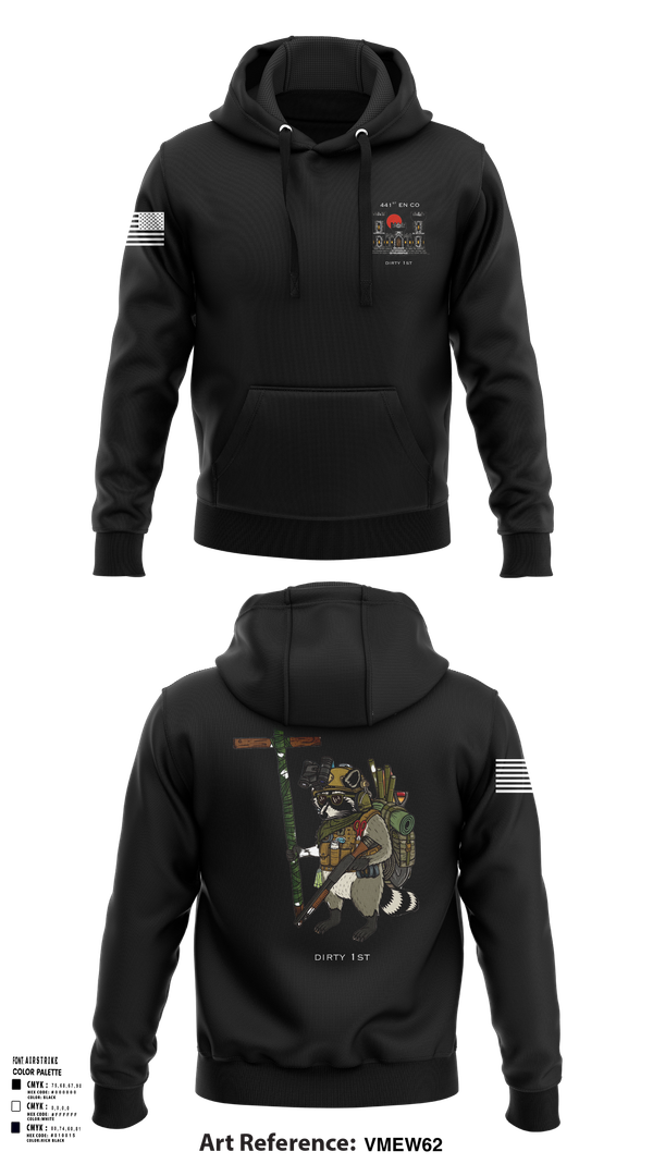 Hoodie, 441st Engineer Company, Army, Teamtime, Team time, sublimation, custom sports apparel, team uniforms, spirit wear, spiritwear, sports uniforms, custom shirts, team store, custom team store, fundraiser sports, apparel fundraiser