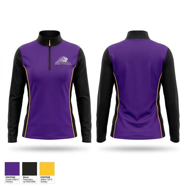 Quarter Zip Jacket, Ouachita Tigers, Softball, Teamtime, Team time, sublimation, custom sports apparel, team uniforms, spirit wear, spiritwear, sports uniforms, custom shirts, team store, custom team store, fundraiser sports, apparel fundraiser